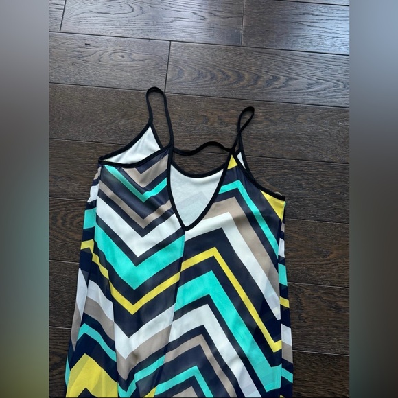 Chevron Pattern High-low Maxi Dress - Picture 3 of 4